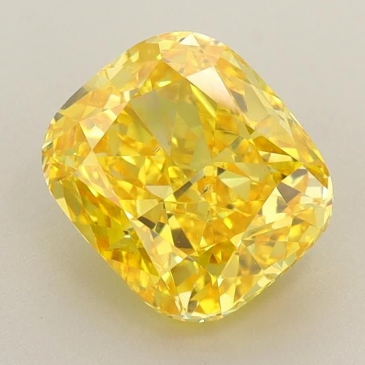 Loose Diamond - CUSHION MODIFIED 1.76ct Fancy Vivid Yellow VS2: Loose Diamond - CUSHION MODIFIED 1.76ct Fancy Vivid Yellow VS2 Source: This is a real non-mined Diamond that has been grown in a lab Shape: CUSHION MODIFIED Carats: 1.76 Color: Fancy Vivid Yellow Cert