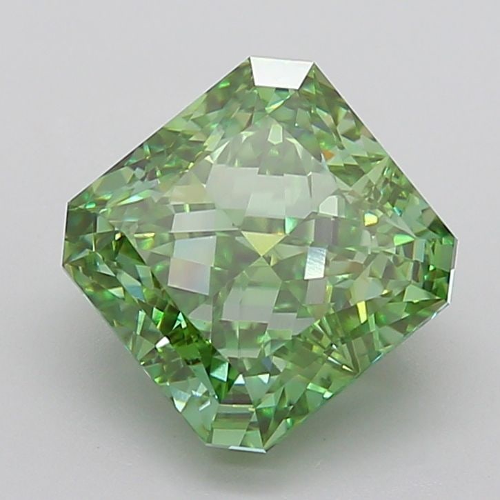 Loose Diamond - SQUARE RADIANT 5.97ct Fancy Vivid Green VS1 (1 of 1)