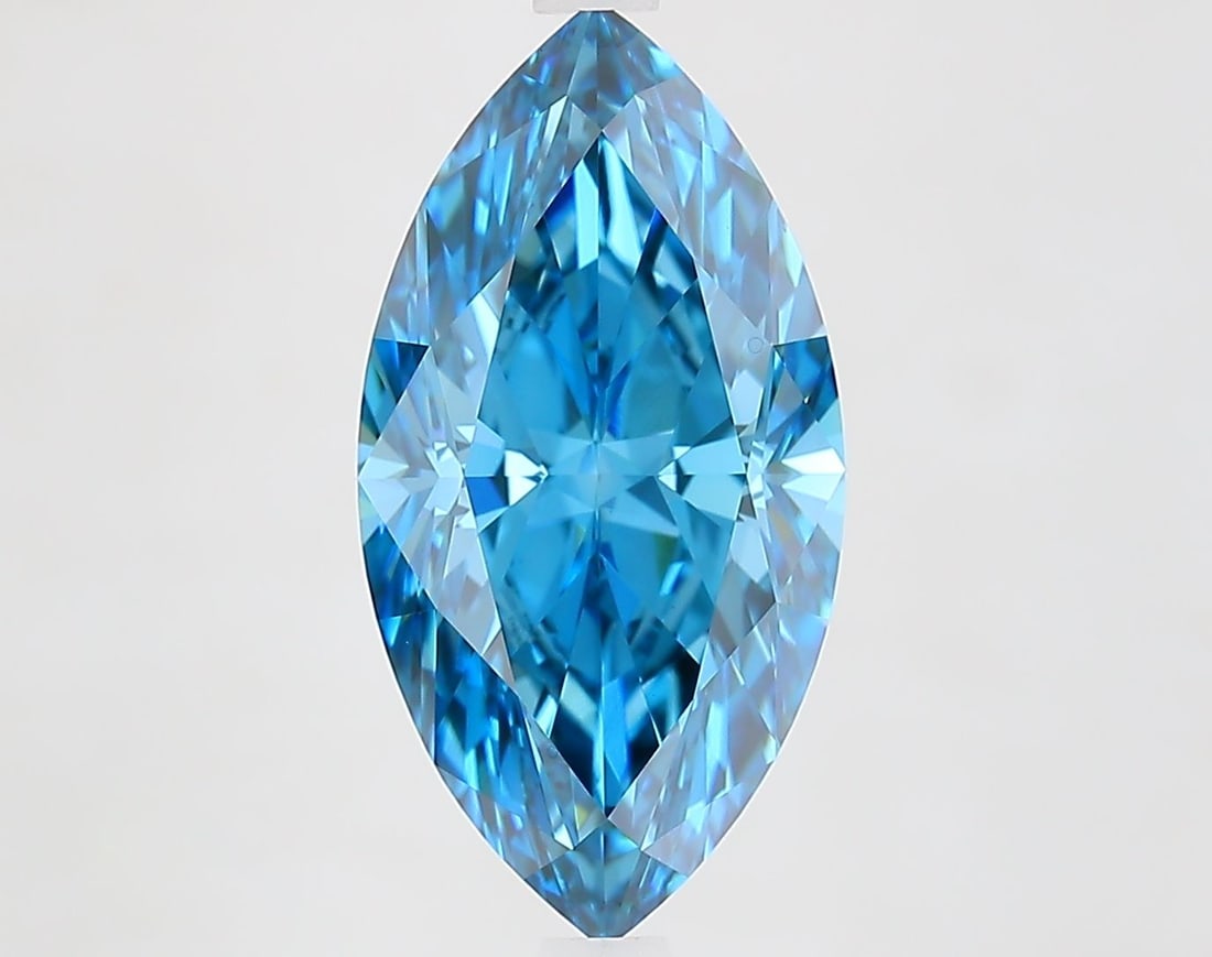 Loose Diamond - MARQUISE 4.07ct Fancy Vivid Blue VVS2: Loose Diamond - MARQUISE 4.07ct Fancy Vivid Blue VVS2 Source: This is a real non-mined Diamond that has been grown in a lab Shape: MARQUISE Carats: 4.07 Color: Fancy Vivid Blue Certification: IGI