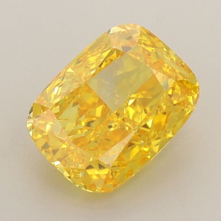 Loose Diamond - CUSHION BRILLIANT 1.55ct Fancy Vivid Yellow VS1: Loose Diamond - CUSHION BRILLIANT 1.55ct Fancy Vivid Yellow VS1 Source: This is a real non-mined Diamond that has been grown in a lab Shape: CUSHION BRILLIANT Carats: 1.55 Color: Fancy Vivid Yellow Ce