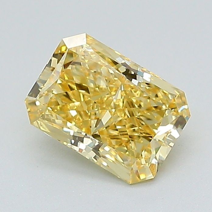 Loose Diamond - RADIANT 1.02ct Fancy Vivid Yellow VVS2: Loose Diamond - RADIANT 1.02ct Fancy Vivid Yellow VVS2 Source: This is a real non-mined Diamond that has been grown in a lab Shape: RADIANT Carats: 1.02 Color: Fancy Vivid Yellow Certification: IGI Vi