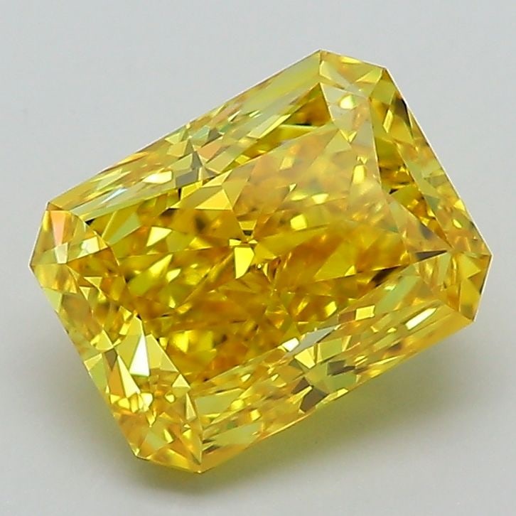 Loose Diamond - RADIANT 2.32ct Fancy Vivid Yellow VVS1: Loose Diamond - RADIANT 2.32ct Fancy Vivid Yellow VVS1 Source: This is a real non-mined Diamond that has been grown in a lab Shape: RADIANT Carats: 2.32 Color: Fancy Vivid Yellow Certification: IGI Vi