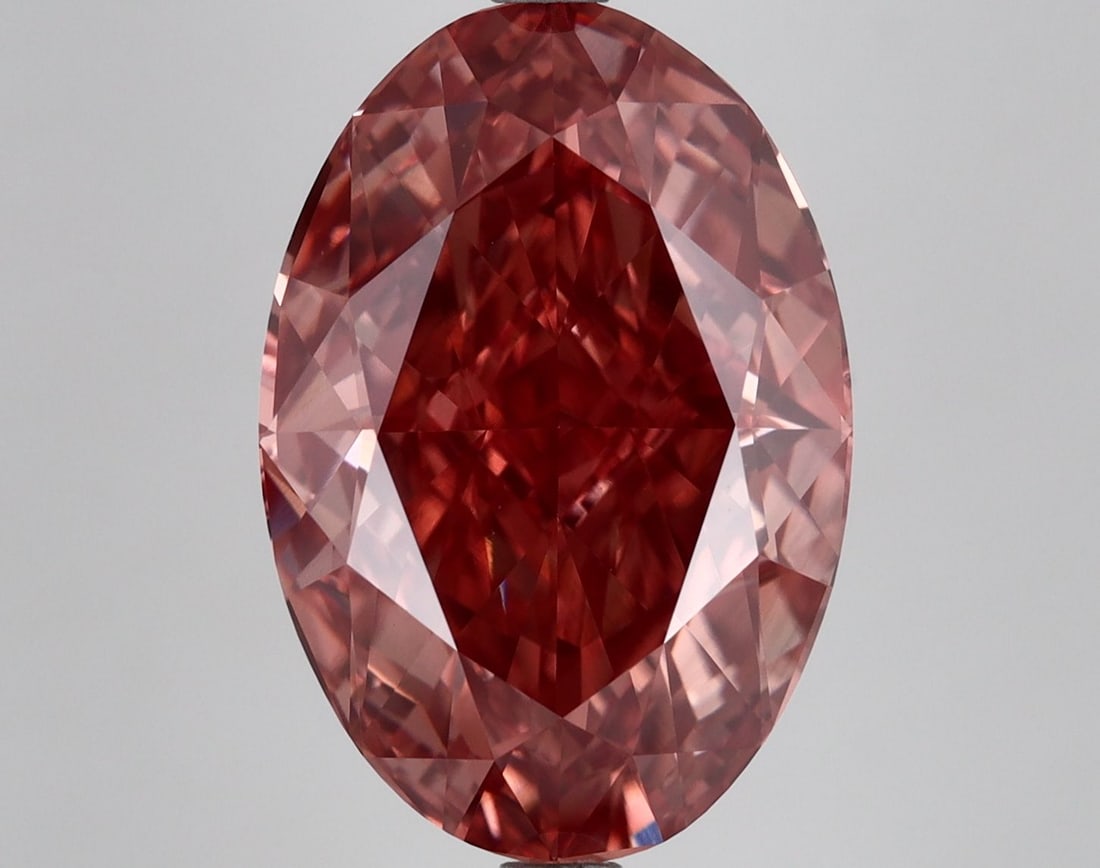 Loose Diamond - OVAL 9.05ct Fancy Vivid Brown Pink VS1: Loose Diamond - OVAL 9.05ct Fancy Vivid Brown Pink VS1 Source: This is a real non-mined Diamond that has been grown in a lab Shape: OVAL Carats: 9.05 Color: Fancy Vivid Brown Pink Certification: IGI V