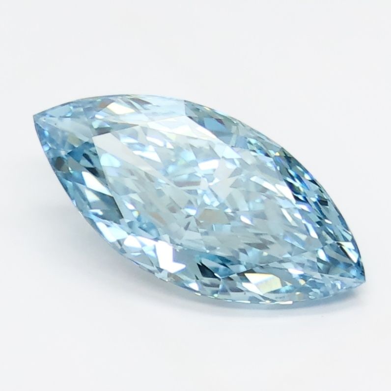 Loose Diamond - MARQUISE 1.65ct Fancy Vivid Blue VS1: Loose Diamond - MARQUISE 1.65ct Fancy Vivid Blue VS1 Source: This is a real non-mined Diamond that has been grown in a lab Shape: MARQUISE Carats: 1.65 Color: Fancy Vivid Blue Certification: IGI Video