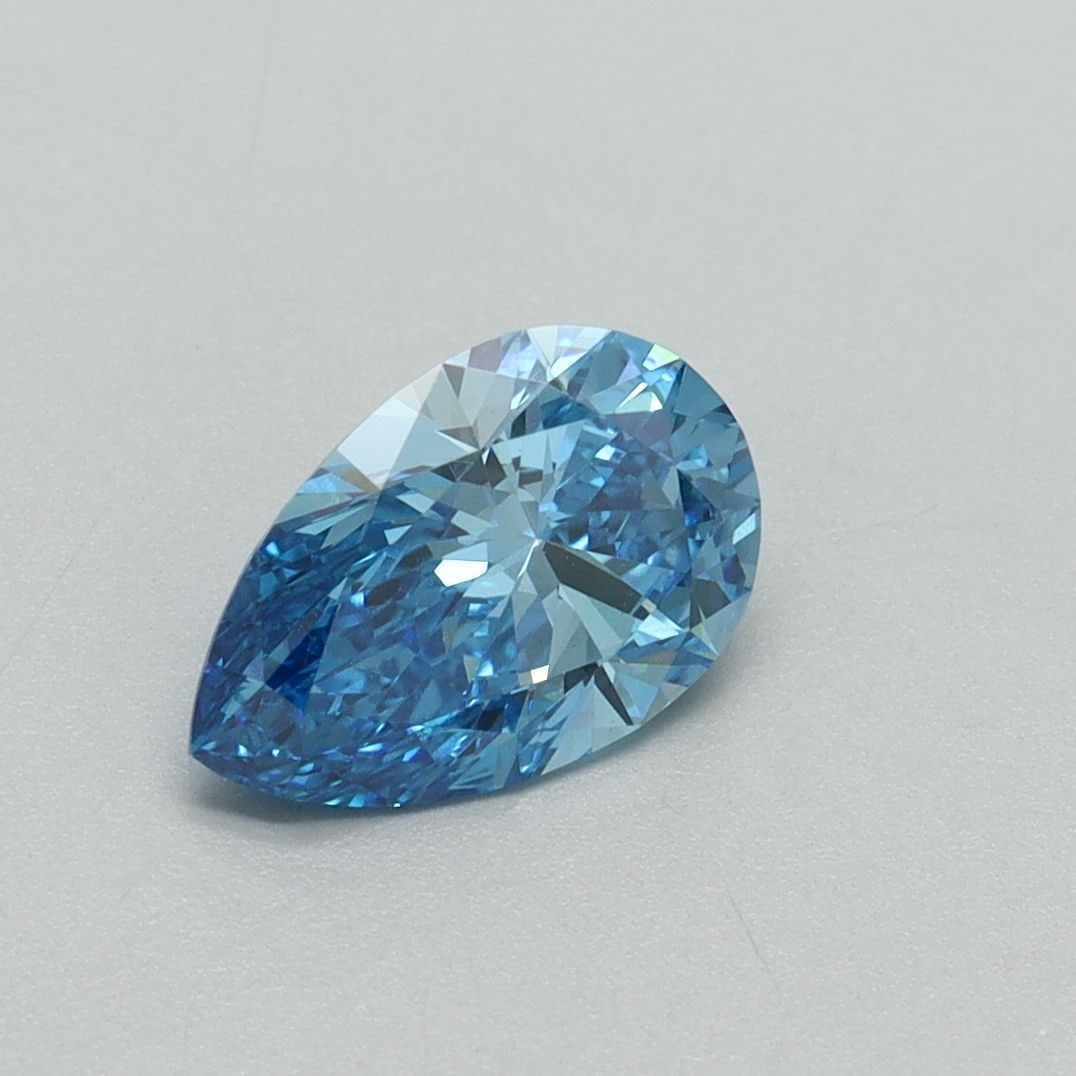 Loose Diamond - PEAR 1.04ct Fancy Vivid Blue VS1: Loose Diamond - PEAR 1.04ct Fancy Vivid Blue VS1 Source: This is a real non-mined Diamond that has been grown in a lab Shape: PEAR Carats: 1.04 Color: Fancy Vivid Blue Certification: IGI Video: