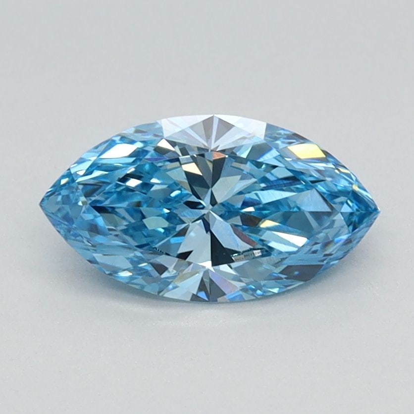 Loose Diamond - MARQUISE 0.71ct Fancy Vivid Blue VVS2: Loose Diamond - MARQUISE 0.71ct Fancy Vivid Blue VVS2 Source: This is a real non-mined Diamond that has been grown in a lab Shape: MARQUISE Carats: 0.71 Color: Fancy Vivid Blue Certification: IGI Vide