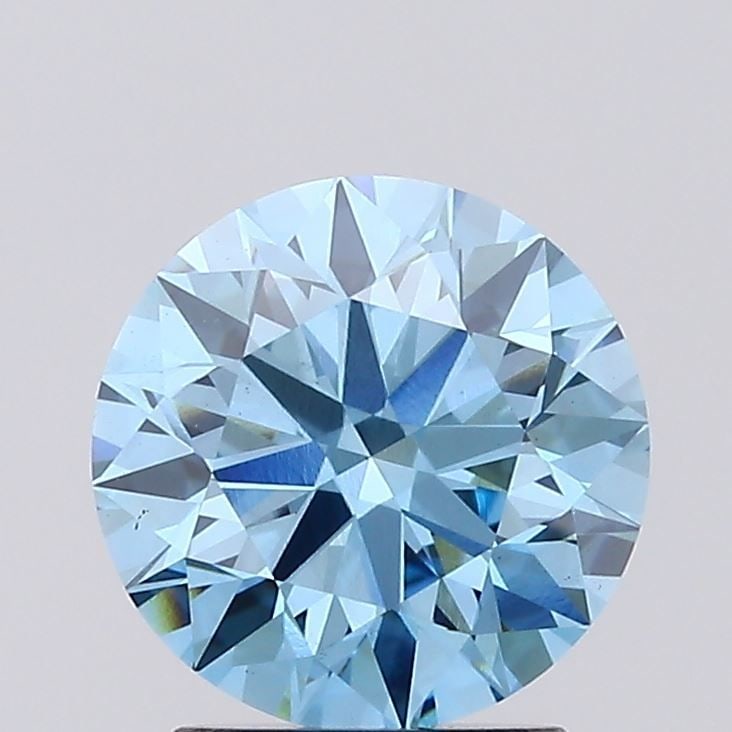 Ideal Loose Diamond - ROUND 2.01ct Fancy Vivid Blue VS1: Ideal Loose Diamond - ROUND 2.01ct Fancy Vivid Blue VS1 Source: This is a real non-mined Diamond that has been grown in a lab Shape: ROUND Carats: 2.01 Color: Fancy Vivid Blue Certification: IGI Video