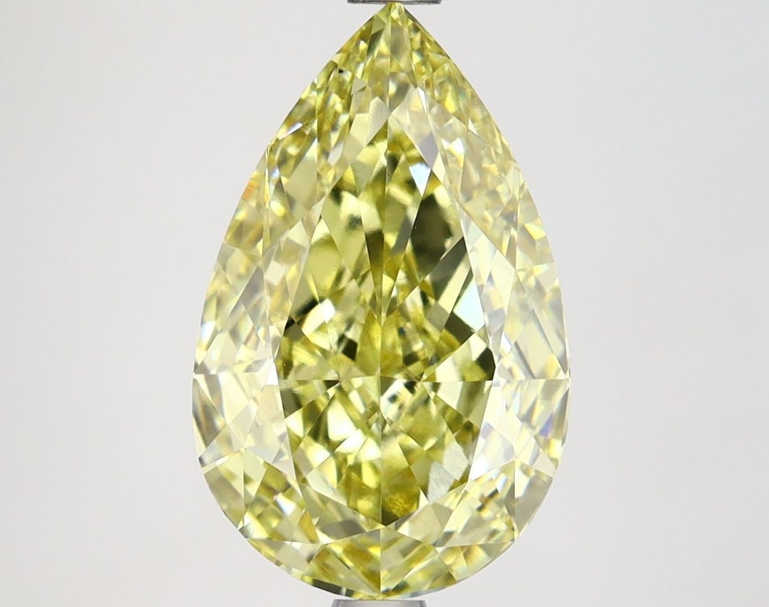 Loose Diamond - PEAR 3.69ct Fancy Intense Yellow VVS2: Loose Diamond - PEAR 3.69ct Fancy Intense Yellow VVS2 Source: This is a real non-mined Diamond that has been grown in a lab Shape: PEAR Carats: 3.69 Color: Fancy Intense Yellow Certification: IGI Vide