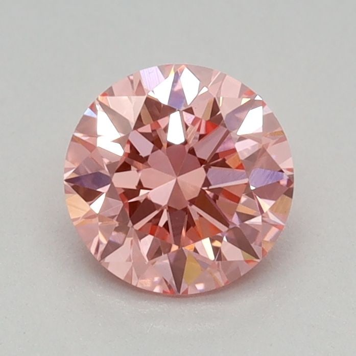 Loose Diamond - ROUND 0.43ct Fancy Vivid Pink VS1: Loose Diamond - ROUND 0.43ct Fancy Vivid Pink VS1 Source: This is a real non-mined Diamond that has been grown in a lab Shape: ROUND Carats: 0.43 Color: Fancy Vivid Pink Certification: IGI Video: