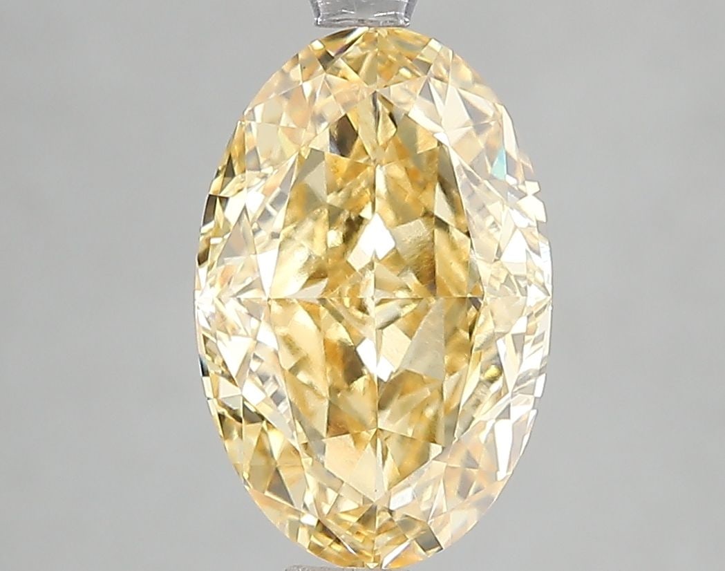 Loose Diamond - OVAL 3.07ct Fancy Intense Yellow VS1: Loose Diamond - OVAL 3.07ct Fancy Intense Yellow VS1 Source: This is a real non-mined Diamond that has been grown in a lab Shape: OVAL Carats: 3.07 Color: Fancy Intense Yellow Certification: IGI