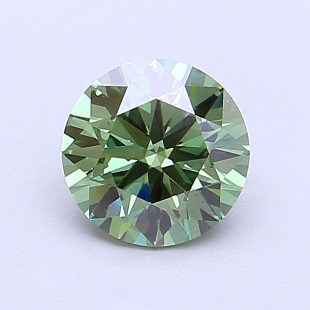 Loose Diamond - ROUND 1.0ct Fancy Vivid Green VS1: Loose Diamond - ROUND 1.0ct Fancy Vivid Green VS1 Source: This is a real non-mined Diamond that has been grown in a lab Shape: ROUND Carats: 1.0 Color: Fancy Vivid Green Certification: IGI Video: