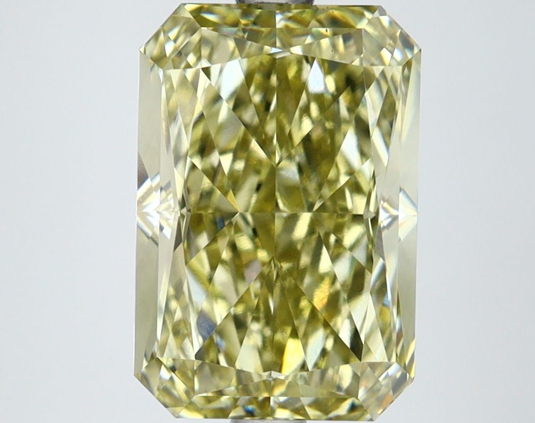 Loose Diamond - RADIANT 4.2ct Fancy Intense Yellow VVS2: Loose Diamond - RADIANT 4.2ct Fancy Intense Yellow VVS2 Source: This is a real non-mined Diamond that has been grown in a lab Shape: RADIANT Carats: 4.2 Color: Fancy Intense Yellow Certification: