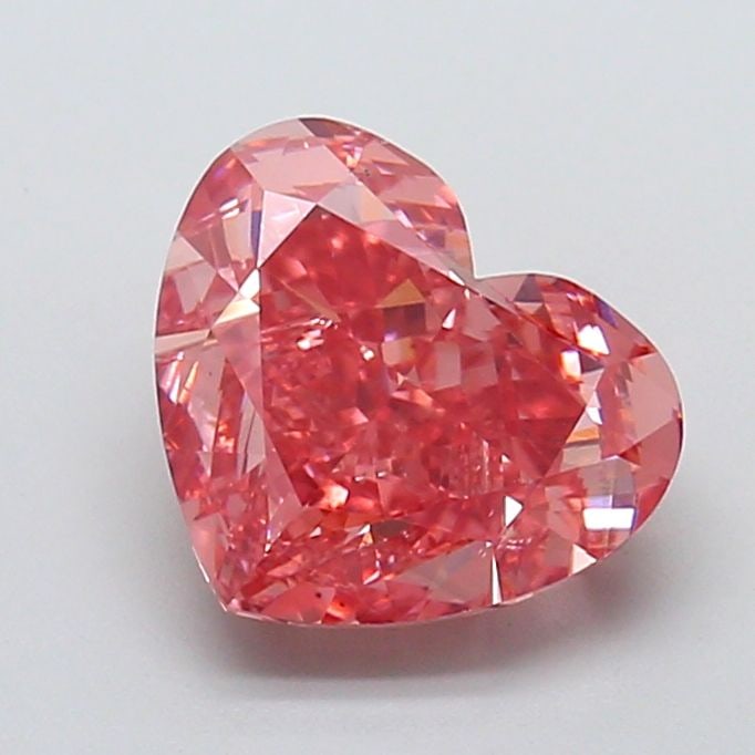Loose Diamond - HEART 4.0ct Fancy Vivid Brownish Pink VS2: Loose Diamond - HEART 4.0ct Fancy Vivid Brownish Pink VS2 Source: This is a real non-mined Diamond that has been grown in a lab Shape: HEART Carats: 4.0 Color: Fancy Vivid Brownish Pink