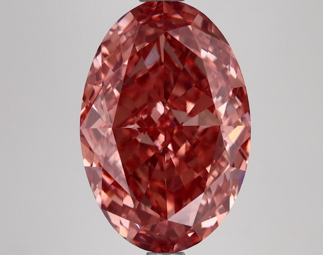 Loose Diamond - OVAL 5.76ct Fancy Vivid Pink VS1: Loose Diamond - OVAL 5.76ct Fancy Vivid Pink VS1 Source: This is a real non-mined Diamond that has been grown in a lab Shape: OVAL Carats: 5.76 Color: Fancy Vivid Pink Certification: IGI Video: