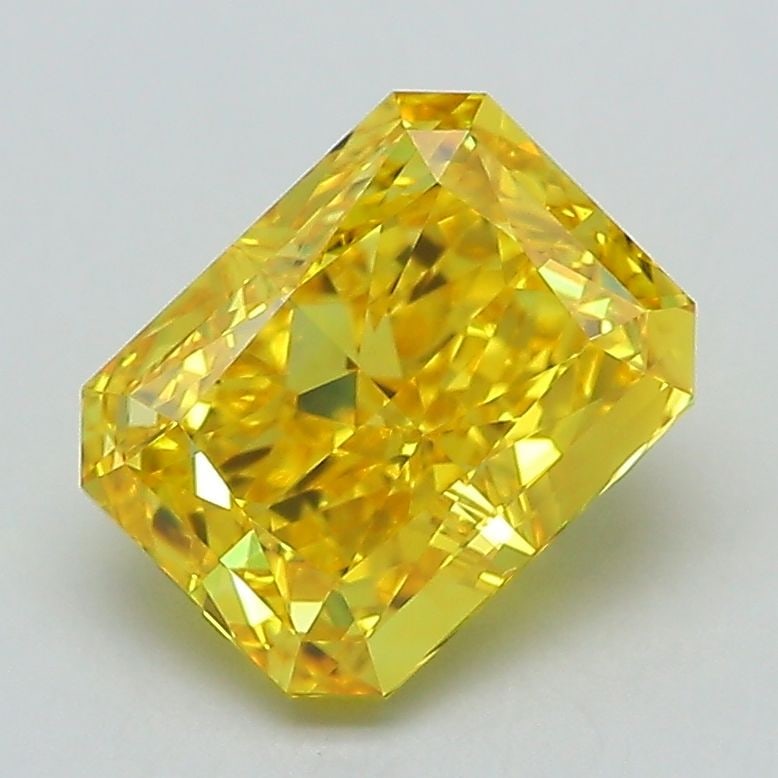 Loose Diamond - RADIANT 2.07ct Fancy Vivid Yellow VS1: Loose Diamond - RADIANT 2.07ct Fancy Vivid Yellow VS1 Source: This is a real non-mined Diamond that has been grown in a lab Shape: RADIANT Carats: 2.07 Color: Fancy Vivid Yellow Certification: IGI Vid