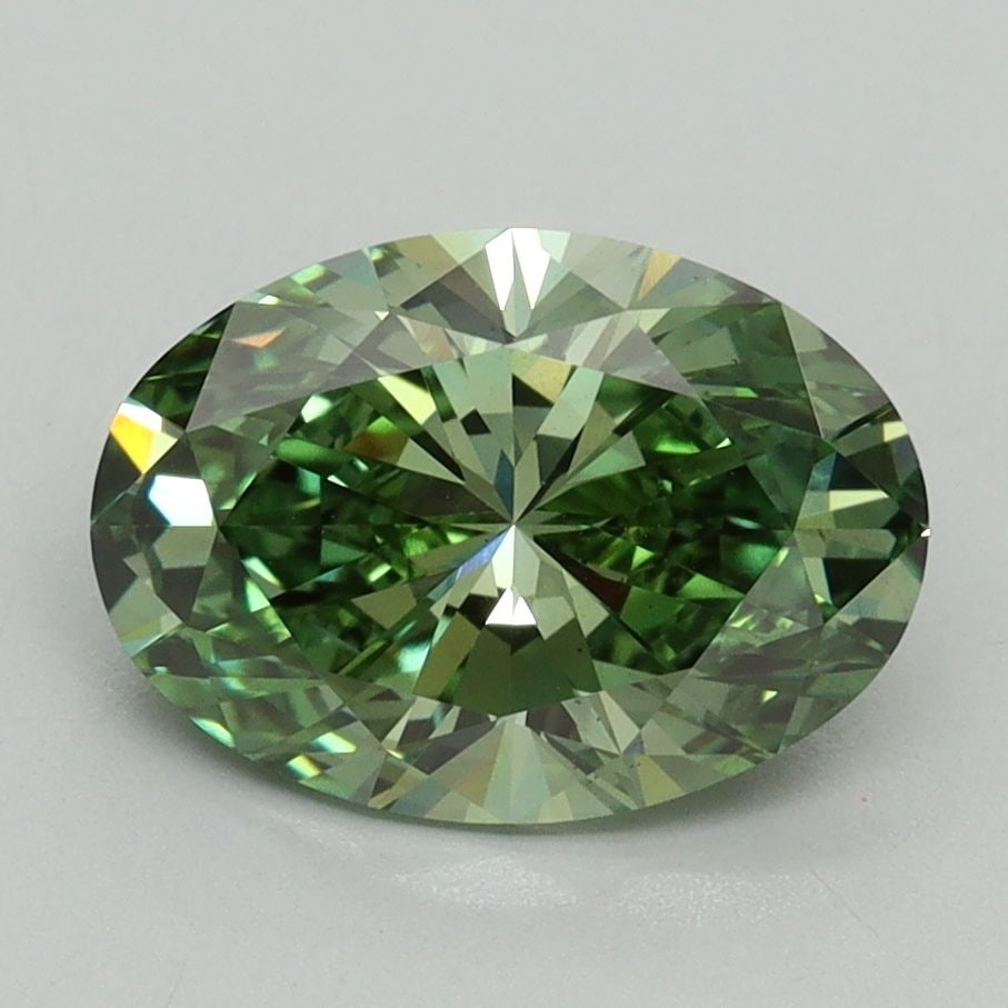 Loose Diamond - OVAL 2.12ct Fancy Vivid Green VS2 (1 of 1)