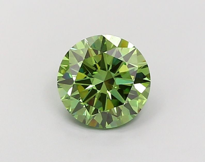 Loose Diamond - ROUND 1.89ct Fancy Vivid Green VS1: Loose Diamond - ROUND 1.89ct Fancy Vivid Green VS1 Source: This is a real non-mined Diamond that has been grown in a lab Shape: ROUND Carats: 1.89 Color: Fancy Vivid Green Certification: IGI Video: