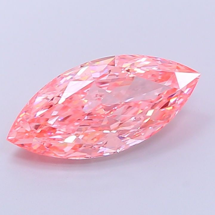 Loose Diamond - MARQUISE 5.12ct Fancy Vivid Pink VS1: Loose Diamond - MARQUISE 5.12ct Fancy Vivid Pink VS1 Source: This is a real non-mined Diamond that has been grown in a lab Shape: MARQUISE Carats: 5.12 Color: Fancy Vivid Pink Certification: IGI Video