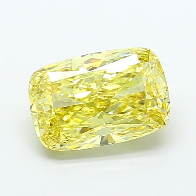 Loose Diamond - CUSHION MODIFIED 4.04ct Fancy Intense Yellow VS2: Loose Diamond - CUSHION MODIFIED 4.04ct Fancy Intense Yellow VS2 Source: This is a real non-mined Diamond that has been grown in a lab Shape: CUSHION MODIFIED Carats: 4.04 Color: Fancy Intense Yellow