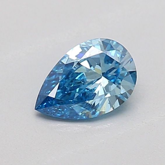 Loose Diamond - PEAR 0.24ct Fancy Vivid Blue VS1: Loose Diamond - PEAR 0.24ct Fancy Vivid Blue VS1 Source: This is a real non-mined Diamond that has been grown in a lab Shape: PEAR Carats: 0.24 Color: Fancy Vivid Blue Certification: IGI Additional im