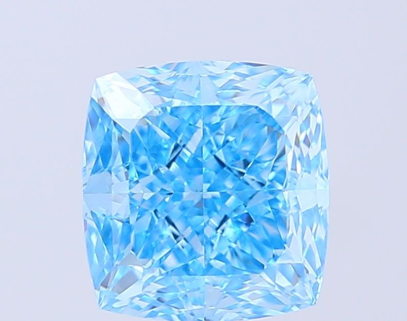 Loose Diamond - CUSHION MODIFIED 4.59ct Fancy Vivid Blue VVS2: Loose Diamond - CUSHION MODIFIED 4.59ct Fancy Vivid Blue VVS2 Source: This is a real non-mined Diamond that has been grown in a lab Shape: CUSHION MODIFIED Carats: 4.59 Color: Fancy Vivid Blue Certifi
