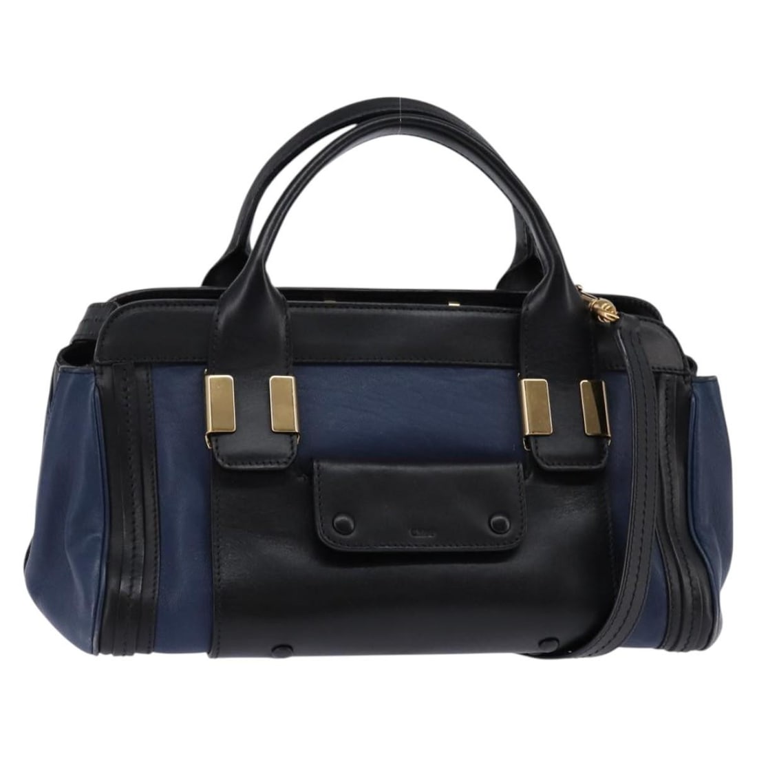 Navy Alice Satchel Bag by Chloe (1 of 1)