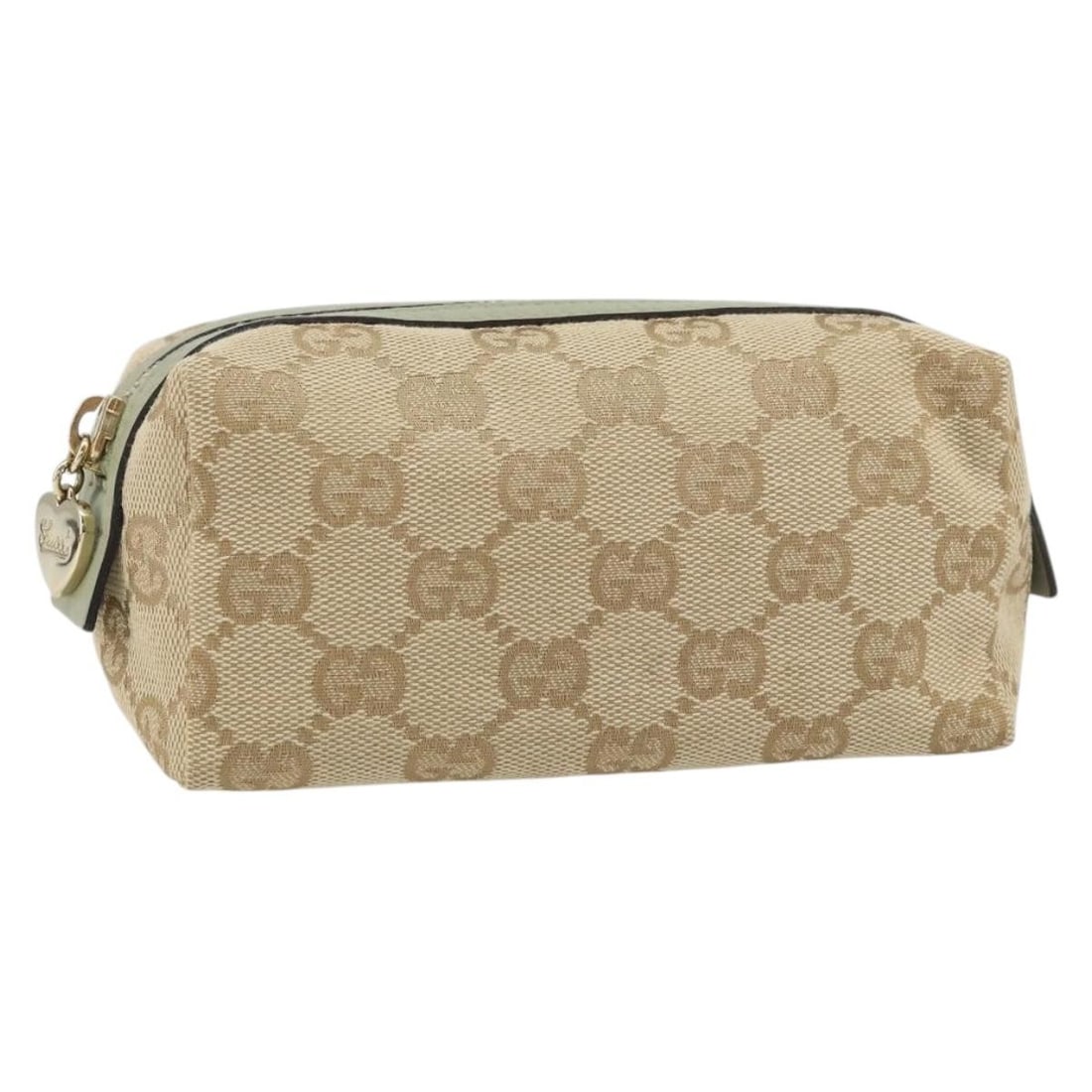 GUCCI GG Canvas Pouch Beige Gold 153228 Italy Auth (1 of 18)