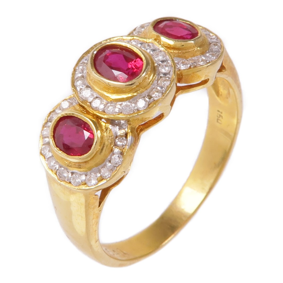 JEWELRY Ruby Ring in 18K Yellow Gold Size 7.25 (1 of 8)