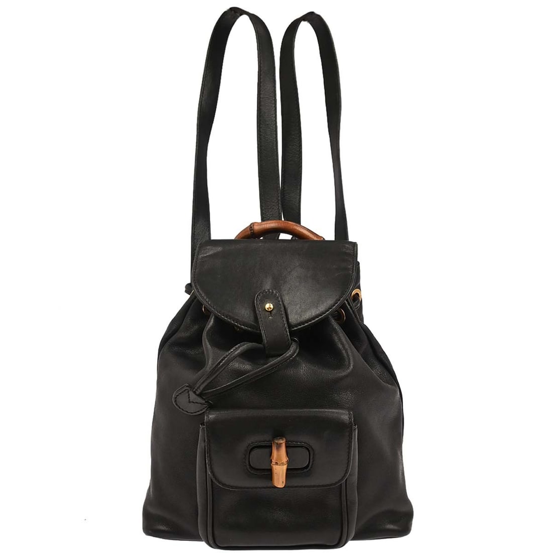 Vintage Bamboo Backpack in Black by Gucci (1 of 1)