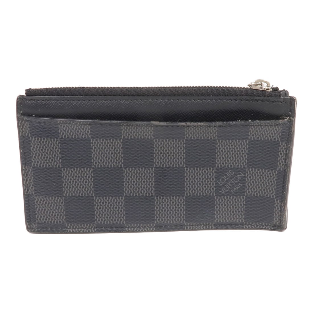 LOUIS VUITTON Damier Graphite Coin Card Holder N64038 SHW (1 of 14)