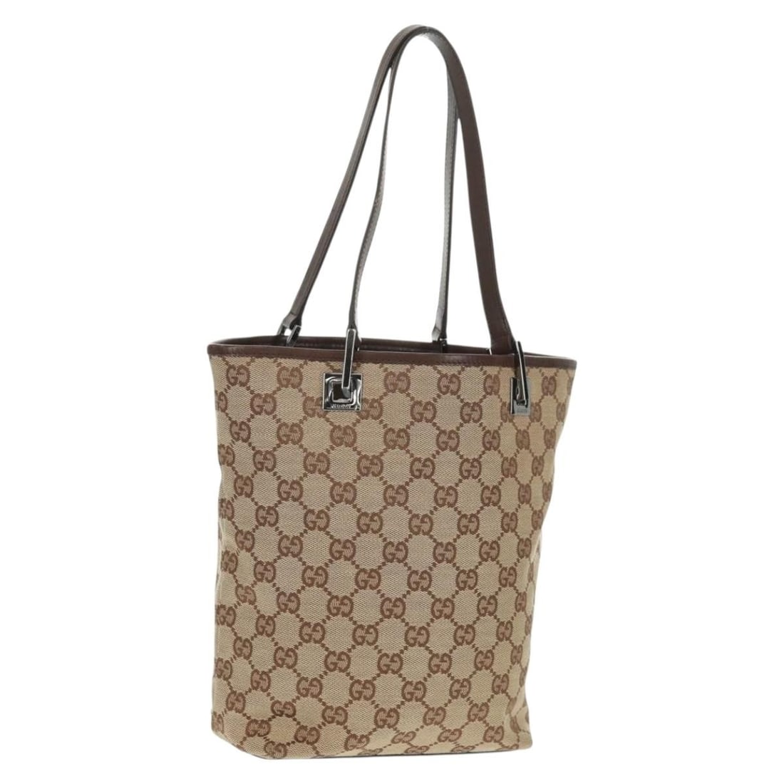 Beige Silver GG Canvas Tote 31244 by Gucci with Dust Bag (1 of 18)