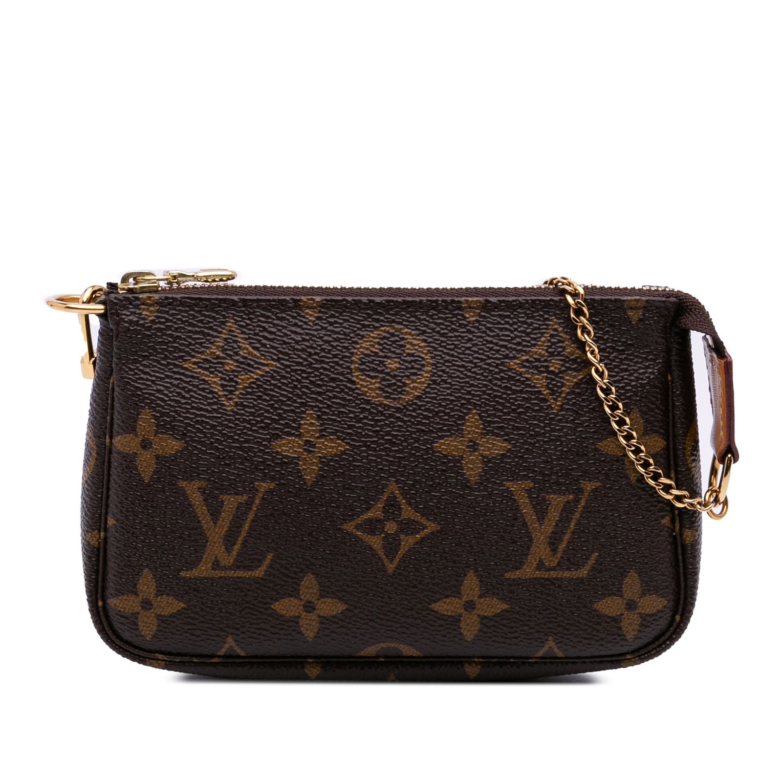 Louis Vuitton Monogram Mini Pochette Accessoires Brown Canvas Bag (1 of 11)