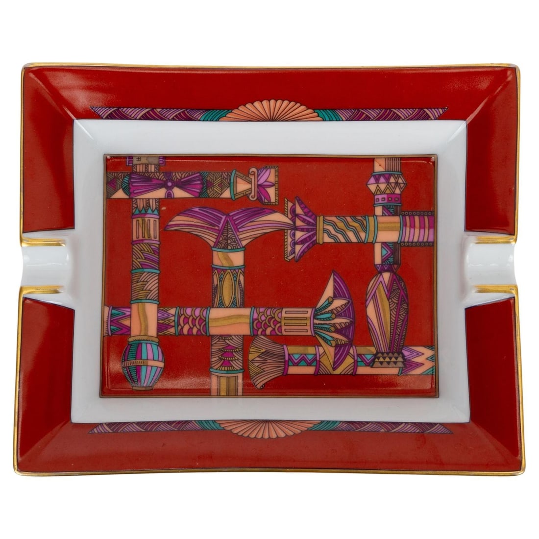 Hermes Vintage Red Ashtray French Design 21st Century (1 of 5)