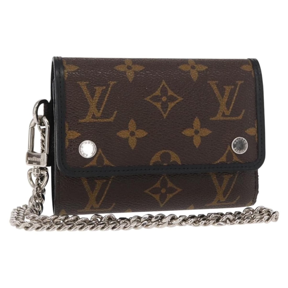 LOUIS VUITTON Monogram Macassar Compact Wallet M60167 Auth France (1 of 18)