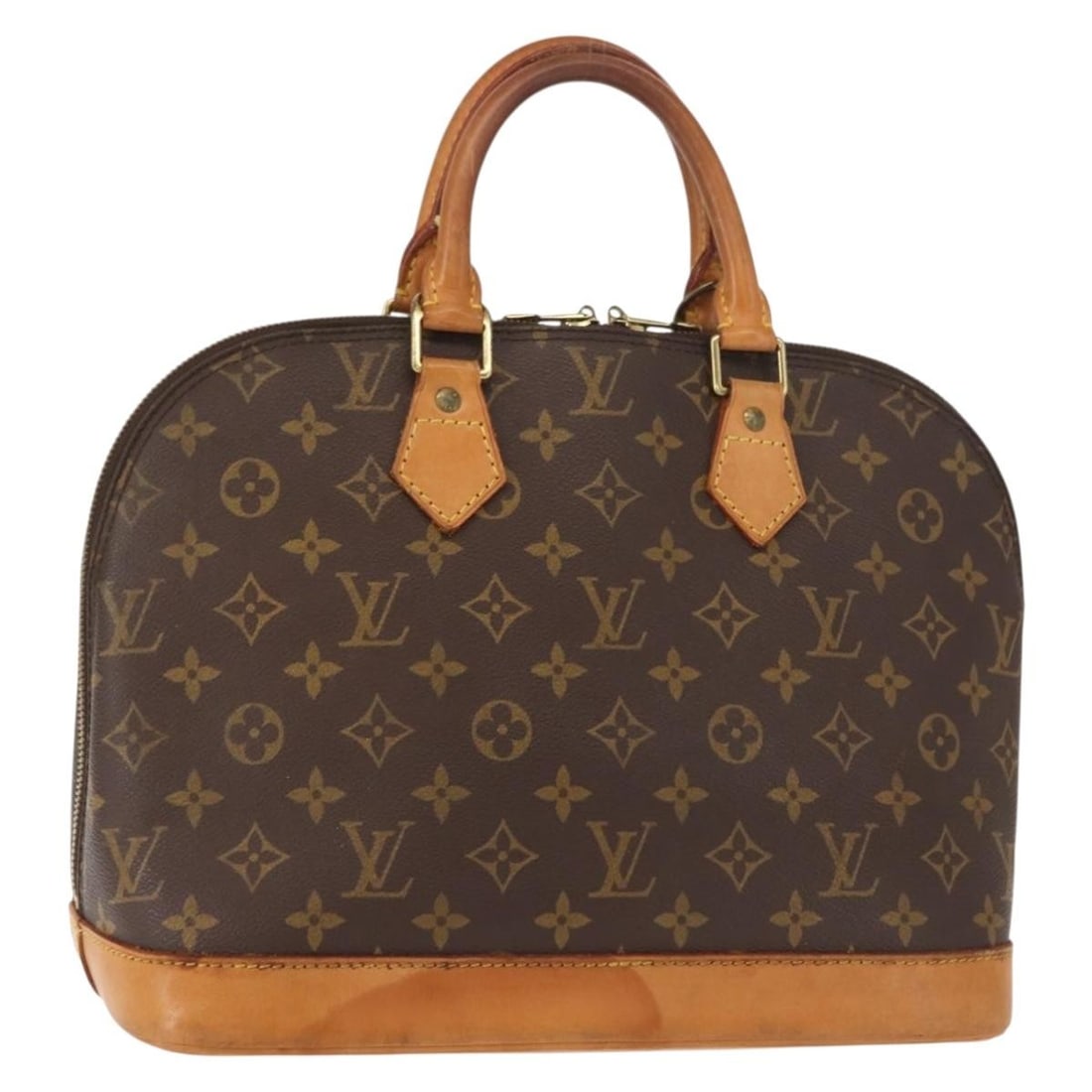 Alma Satchel by Louis Vuitton in Monogram Canvas Brown (1 of 1)