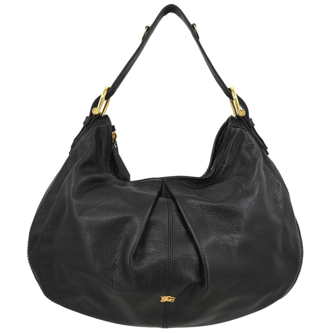 Burberry Black Malika Hobo Bag Leather Gold Hardware (1 of 10)