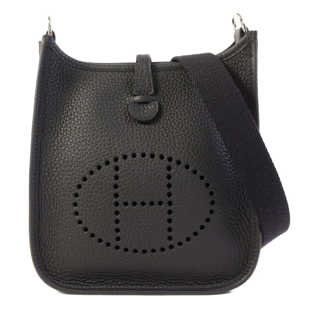 HERMES Evelyne TPM Shoulder Bag Black Clemence Leather (1 of 14)