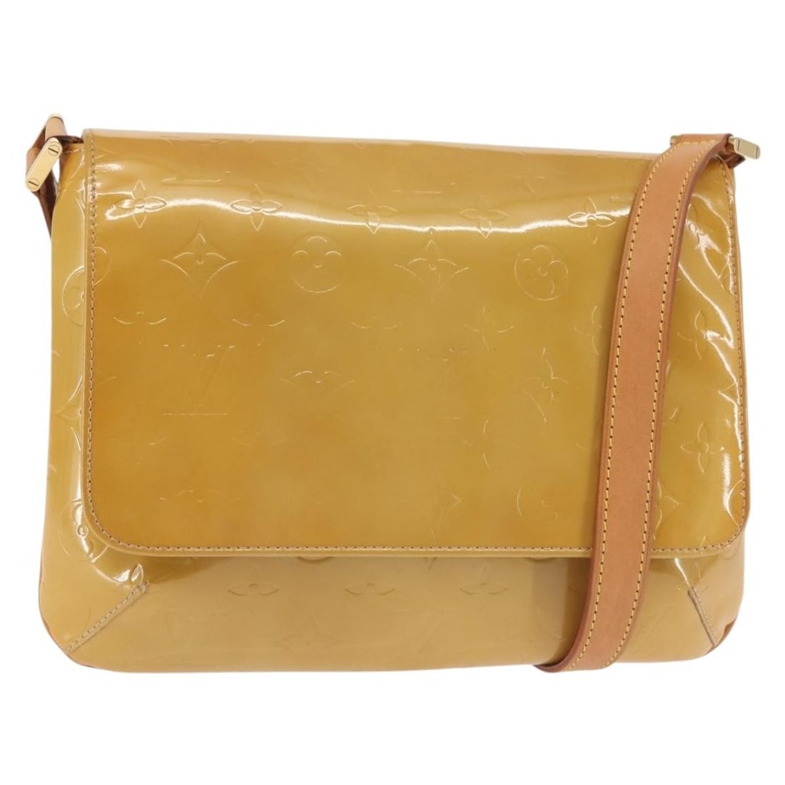 Louis Vuitton Monogram Vernis Thompson Street Shoulder Bag Beige M91301 Auth (1 of 18)