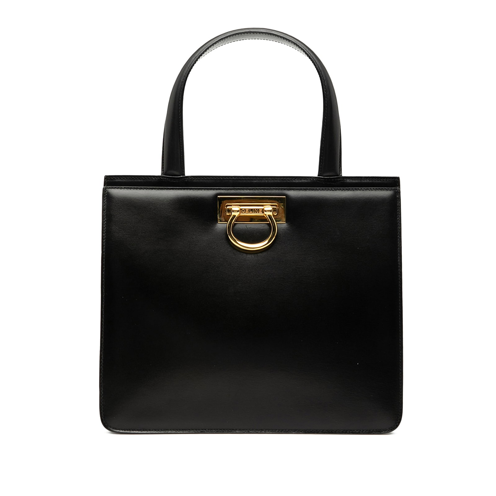 Celine Black Leather Handbag Made in Italy (1 of 7)