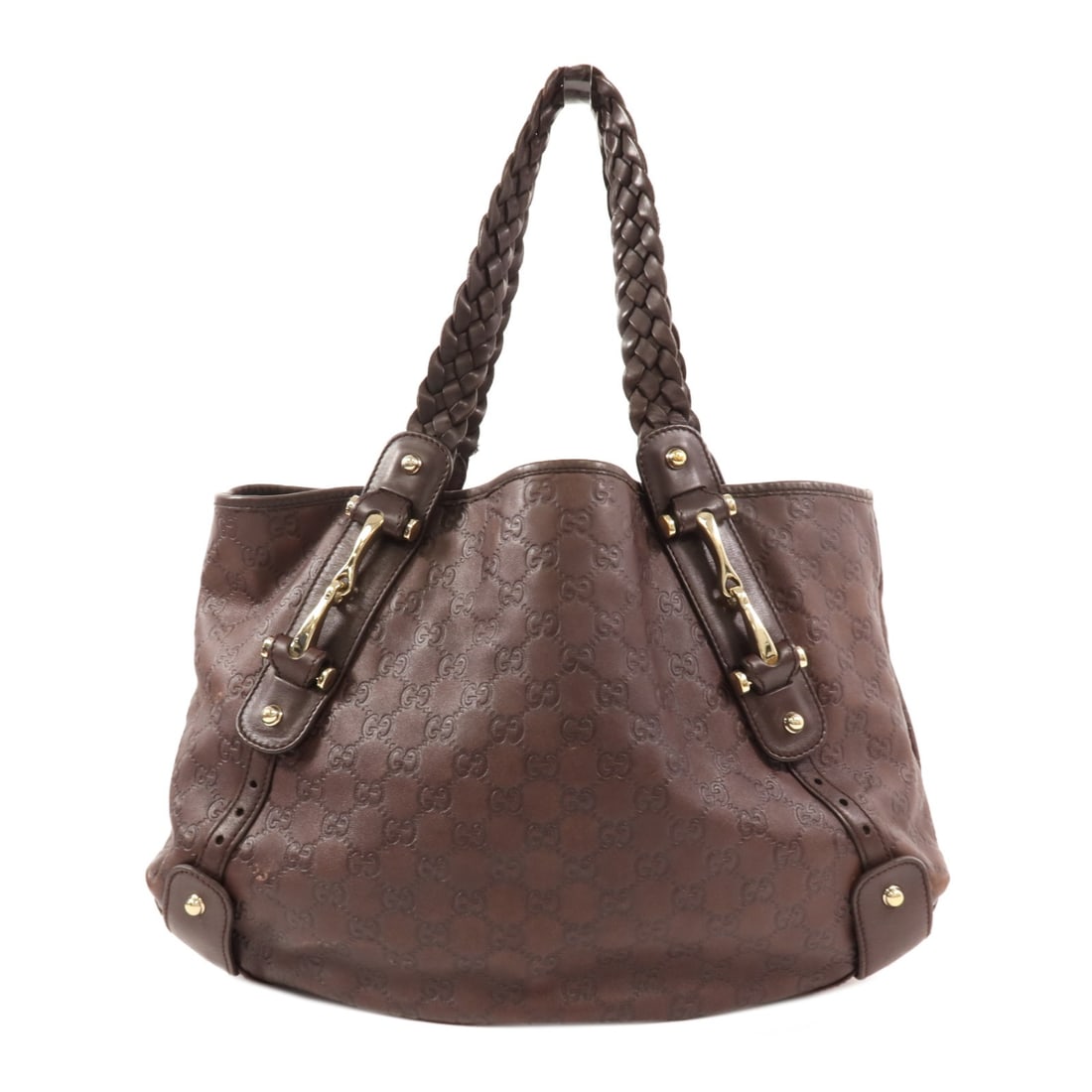 GUCCI GG Pelham Shoulder Bag Calfskin Leather Brown GHW (1 of 18)