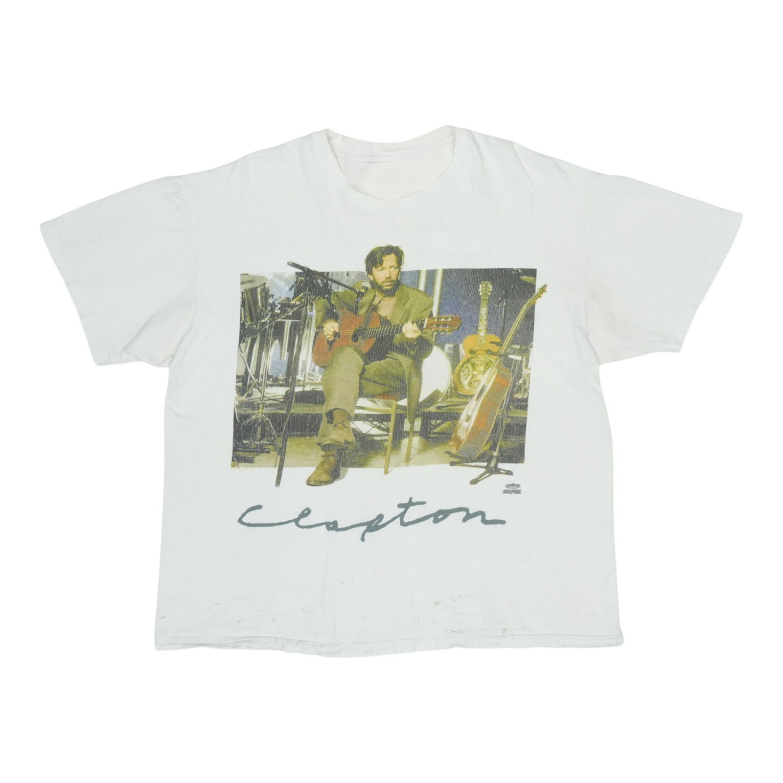 Vintage 1990s Eric Clapton Cotton Shirt White (1 of 8)