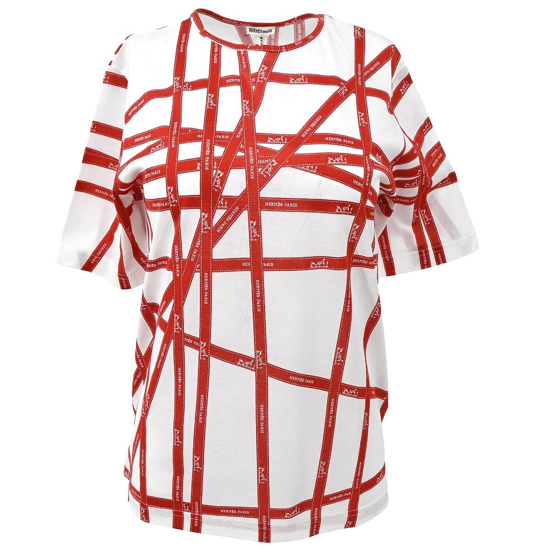 Hermes Vintage White Short Sleeve T-Shirt Size M (1 of 10)