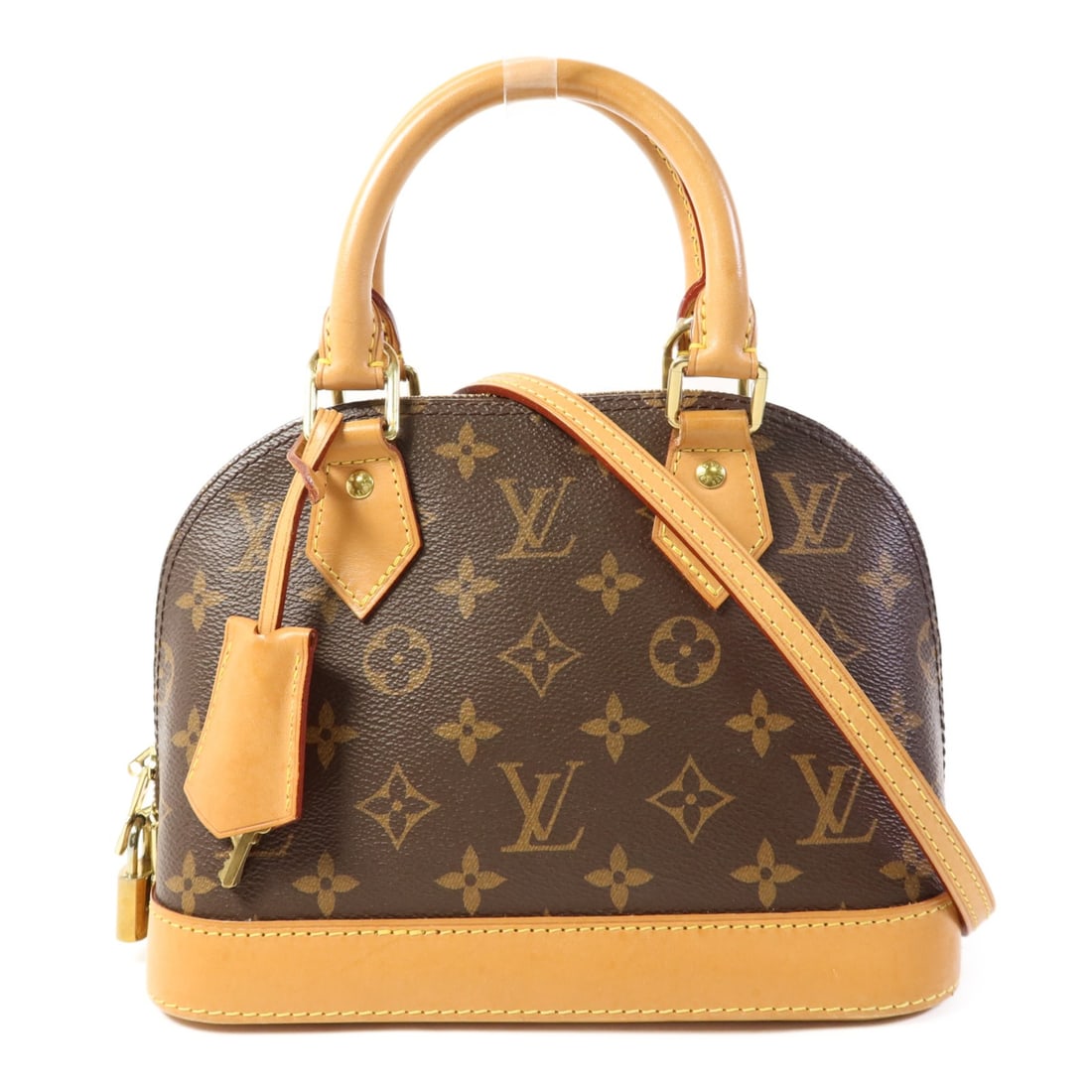 LOUIS VUITTON Alma BB 2 Way Shoulder Bag M53152 Monogram Brown: LOUIS VUITTON Alma BB 2 Way Shoulder Bag M53152 Monogram Brown This elegant Louis Vuitton Alma BB 2 Way Shoulder Bag is crafted from durable PVC coated canvas in a classic brown monogram design. Its c