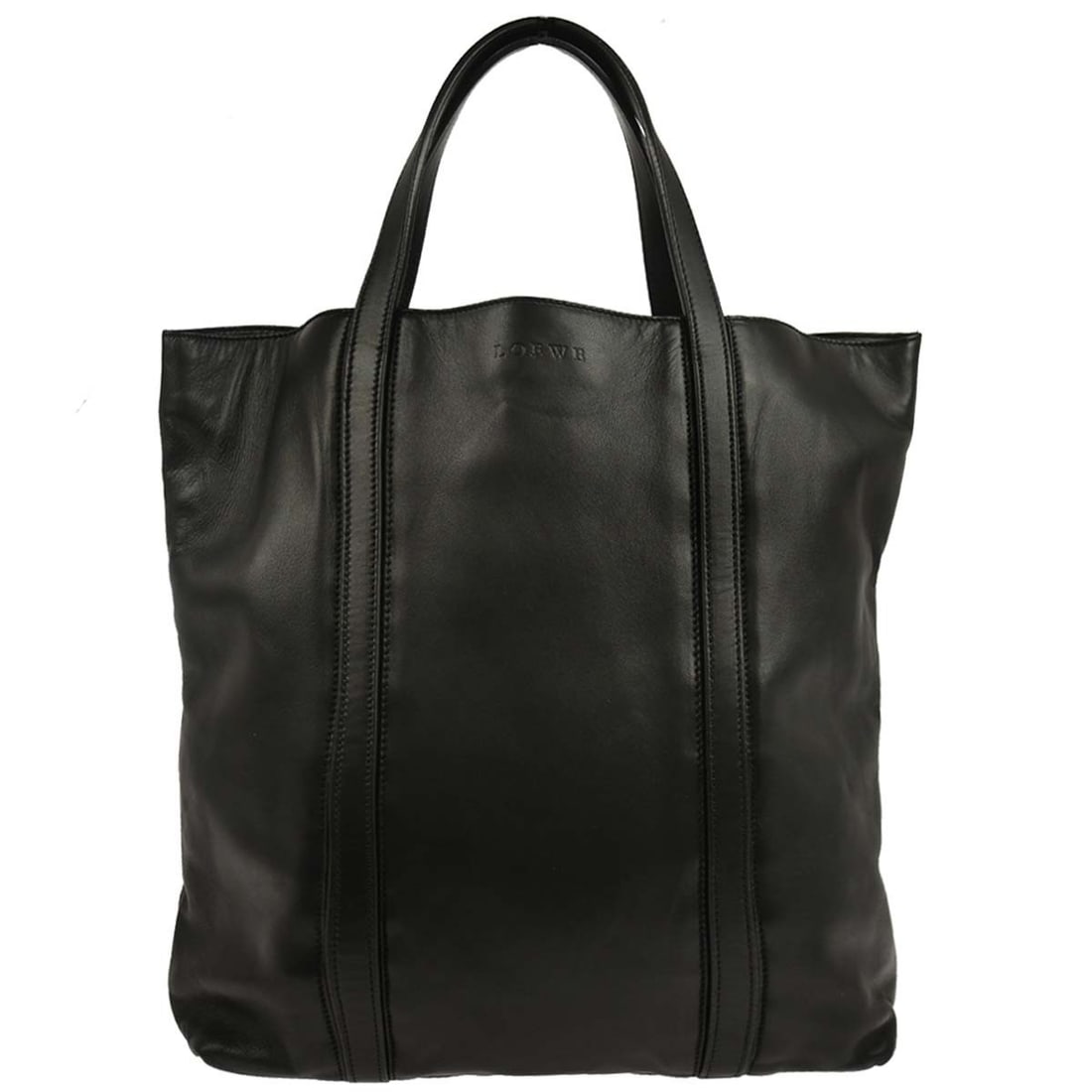 Loewe Medium Black Leather Tote Bag with Double Handles (1 of 10)