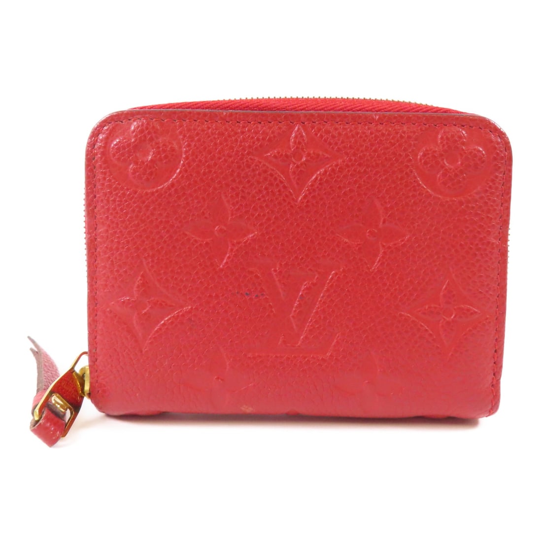 Louis Vuitton Zippy Coin Purse M60740 Red Calfskin GHW (1 of 14)