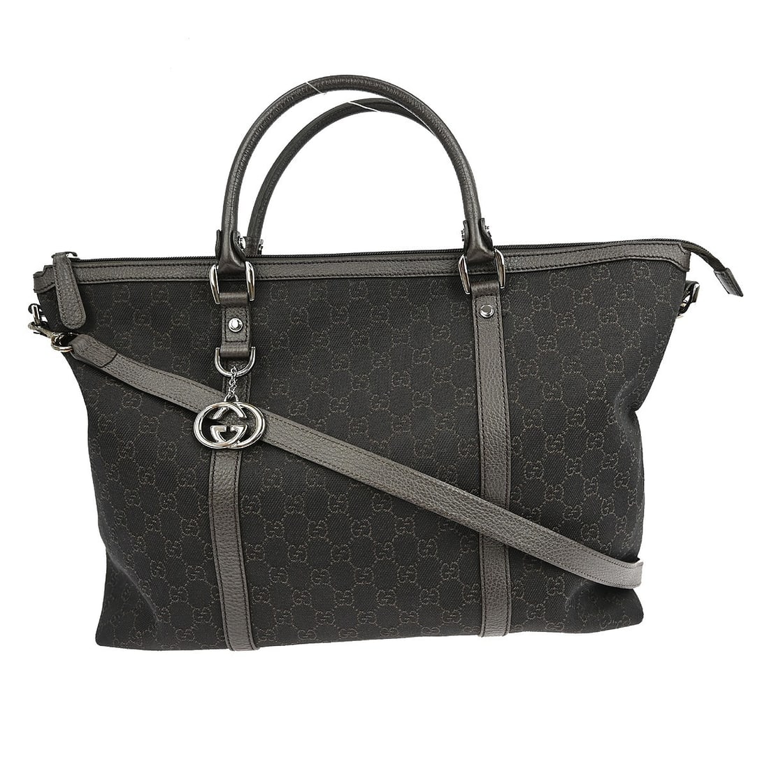 Gucci Brown Canvas GG Tote Handbag 339550 502752 Made in Italy (1 of 9)