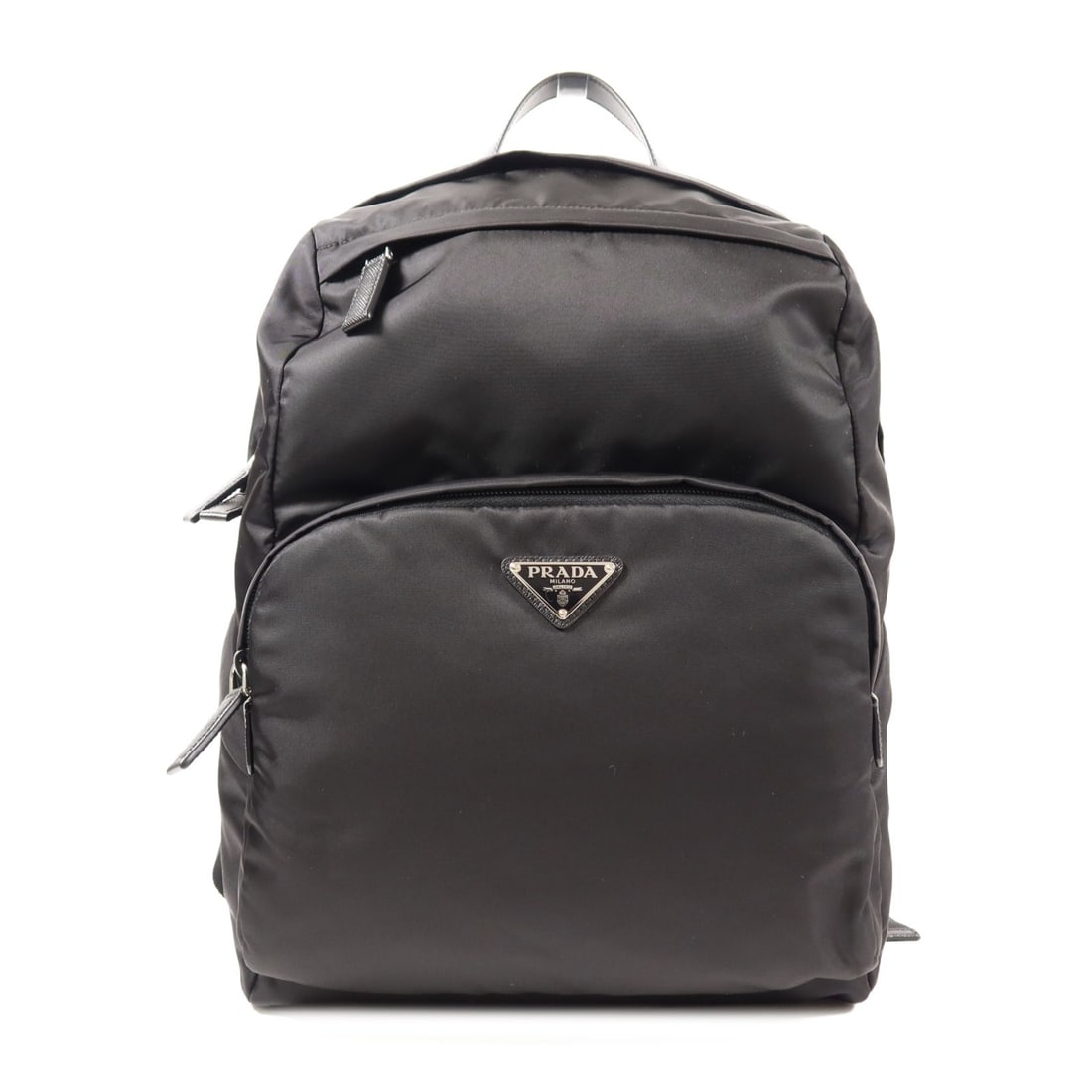 PRADA Black Rucksack Backpack Re-Nylon Saffiano Leather SHW (1 of 12)