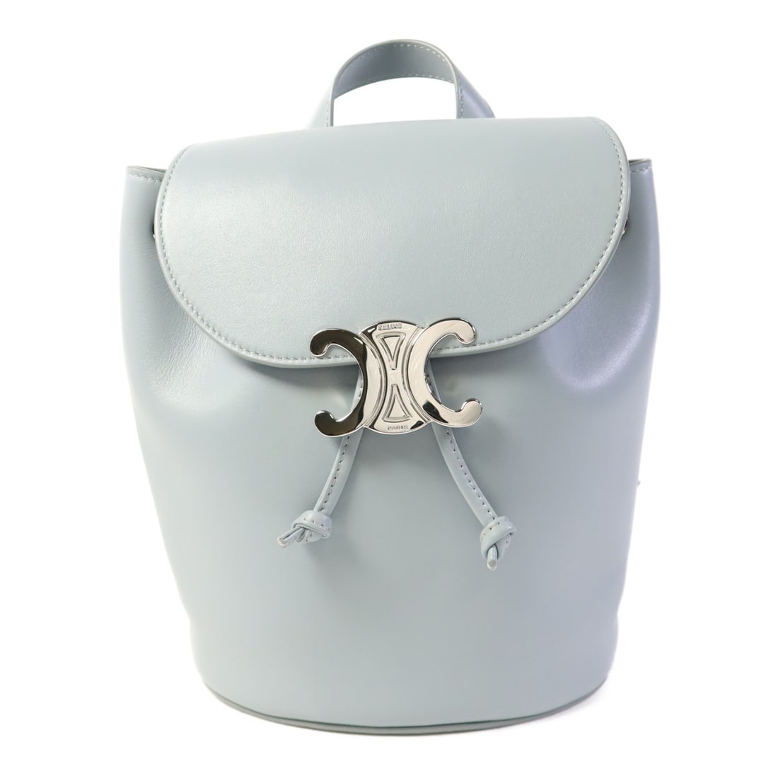 CELINE Bonnie Rucksack Backpack Blue Calfskin Leather: CELINE Bonnie Rucksack Backpack Blue Calfskin Leather This Celine Bonnie Rucksack Backpack is a stylish and practical accessory crafted from premium calfskin leather in a striking blue hue. The backpa