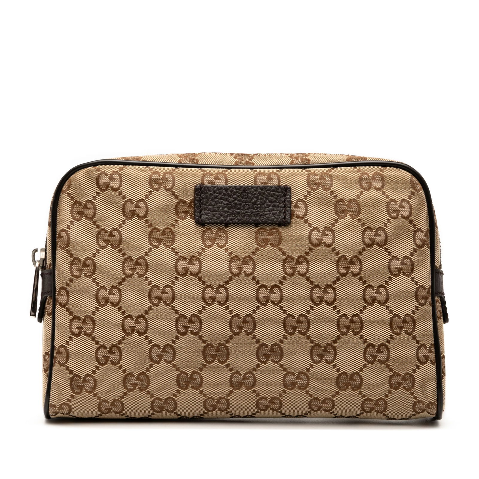 Gucci GG Canvas Belt Bag Brown Fabric Adjustable Strap Italy (1 of 7)