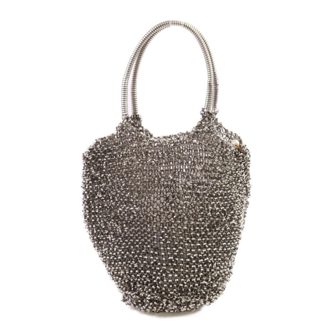 Silver PVC Tote by ANTEPRIMA with Top Handles (1 of 11)